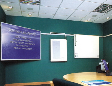 setup of meeting room with Pendax