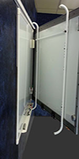 side view of the smartboard positioned away