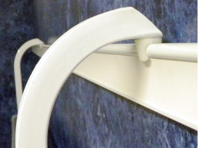 view of the brackets for sliding